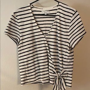 Texture & Thread Wrap Front Shirt from Madewell